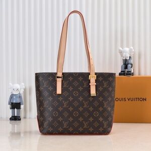 Louis Vuitton Classic Monogram Tote in Brown and Tan